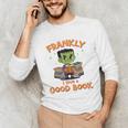 Cute Halloween Teacher Librarian Frankenstein Reading Books Unisex Long Sleeve T-Shirt Cute Halloween Teacher Librarian Frankenstein Reading Books Unisex Long Sleeve T-Shirt
