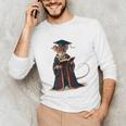 Cute Mouse Reading Book Graduation Unisex Long Sleeve T-Shirt