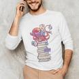 Cute Octopus Bookworm Fun Reading Tee For Book Lovers Unisex Long Sleeve T-Shirt