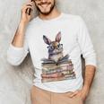 Cute Reading Bunny With Glasses Books Bookworm Reader Book Premium Tri-Blend Unisex Long Sleeve T-Shirt Cute Reading Bunny With Glasses Books Bookworm Reader Book Premium Tri-Blend Unisex Long Sleeve T-Shirt