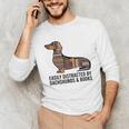 Dachshund Dog Dachshund Decor Books Nerds Dachshund Unisex Long Sleeve T-Shirt