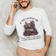 Dark Romance Merch I Put Down My Book Lover Spicy Skeleton Unisex Long Sleeve T-Shirt