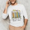 Easily Distracted By Plants And Books Bookworm Gardening Unisex Long Sleeve T-Shirt Easily Distracted By Plants And Books Bookworm Gardening Unisex Long Sleeve T-Shirt