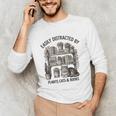 Easily Distracted By Plants Cats & Books Planting Gardening Unisex Long Sleeve T-Shirt