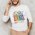 Equal Rights Book Flower Equality Peace Love Kindness Book Unisex Long Sleeve T-Shirt Equal Rights Book Flower Equality Peace Love Kindness Book Unisex Long Sleeve T-Shirt