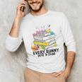 Every Bunny Loves To Read Easter Cute Reading Books Lover Unisex Long Sleeve T-Shirt