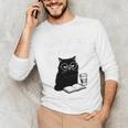 First Of All I’m A Delight Cute Cat Books Coffee Humor Unisex Long Sleeve T-Shirt First Of All I’m A Delight Cute Cat Books Coffee Humor Unisex Long Sleeve T-Shirt