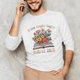 Floral Book Officially Retired 2025 A New Chapter Begins Unisex Long Sleeve T-Shirt