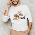 Freadom Anti Banned Books Lovers Reading Librarian Bookworm Unisex Long Sleeve T-Shirt