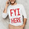 Fyi Introvert Here Raglan Baseball Tee Unisex Long Sleeve T-Shirt Fyi Introvert Here Raglan Baseball Tee Unisex Long Sleeve T-Shirt
