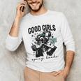 Good Girls Read Spicy Skeleton Book Club Unisex Long Sleeve T-Shirt