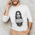 Gothic Goth Girl Woman Movie Book Art Unisex Long Sleeve T-Shirt