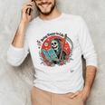 Grim Reaper Reads a Book Unisex Long Sleeve T-Shirt Grim Reaper Reads a Book Unisex Long Sleeve T-Shirt