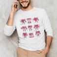 Heart Reading Books Valentine Teacher Boy Girl Book Lover Unisex Long Sleeve T-Shirt