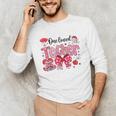 HUGvyn One Loved Teacher Valentine Book Heart Reading Bow Unisex Long Sleeve T-Shirt HUGvyn One Loved Teacher Valentine Book Heart Reading Bow Unisex Long Sleeve T-Shirt