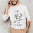 I'm Late I'm Late Rabbit From Alice Wonderland Book Unisex Long Sleeve T-Shirt