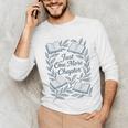 Just One More Chapter Blue Book Lover Reading Quote Unisex Long Sleeve T-Shirt Just One More Chapter Blue Book Lover Reading Quote Unisex Long Sleeve T-Shirt