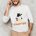 Just One More Chapter Fun Cat Coffee Reading Book Premium Tri-Blend Unisex Long Sleeve T-Shirt