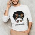 Librarian Teacher Messy Bun Life Book Library Back To School Unisex Long Sleeve T-Shirt Librarian Teacher Messy Bun Life Book Library Back To School Unisex Long Sleeve T-Shirt