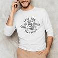 Love God Drink Coffee Read Books Book Lover Unisex Long Sleeve T-Shirt