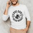 Love God Drink Coffee Read Books Christian Book Lover Unisex Long Sleeve T-Shirt Love God Drink Coffee Read Books Christian Book Lover Unisex Long Sleeve T-Shirt