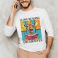 Love Reading And Giraffes Cute Giraffe Reading Book Lovers Unisex Long Sleeve T-Shirt Love Reading And Giraffes Cute Giraffe Reading Book Lovers Unisex Long Sleeve T-Shirt
