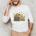 Mardi Gras Book Lover Reading Reader Men Women Kids Unisex Long Sleeve T-Shirt