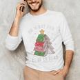 Oh What Fun It Is To Read Book Christmas Tree Premium Tri-Blend Unisex Long Sleeve T-Shirt