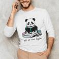 Panda Reading Chapter Books Unisex Long Sleeve T-Shirt
