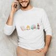 The Perfect Weekend Camping Essentials Wine Books Campfire Unisex Long Sleeve T-Shirt The Perfect Weekend Camping Essentials Wine Books Campfire Unisex Long Sleeve T-Shirt