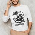 Raccoon Reading Books Summer Humor Trash Reader Unisex Long Sleeve T-Shirt Raccoon Reading Books Summer Humor Trash Reader Unisex Long Sleeve T-Shirt
