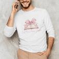 Reading Books Mom Mothers Day Coquette Pink Bow Book Lovers Unisex Long Sleeve T-Shirt Reading Books Mom Mothers Day Coquette Pink Bow Book Lovers Unisex Long Sleeve T-Shirt