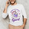 Reading Is My Favorite Sport Saying Quote Book Lovers Unisex Long Sleeve T-Shirt
