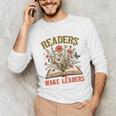 Reading Squad Book Lover Bookish Floral Readers Make Leaders Unisex Long Sleeve T-Shirt Reading Squad Book Lover Bookish Floral Readers Make Leaders Unisex Long Sleeve T-Shirt