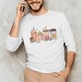 Reading Tea Coffee And Books Unisex Long Sleeve T-Shirt