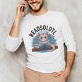 Readsolotl Book Lover Reading Axolotl Kids Reader Unisex Long Sleeve T-Shirt Readsolotl Book Lover Reading Axolotl Kids Reader Unisex Long Sleeve T-Shirt
