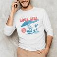 Retro Book Girl Summer Beach Vacation For Book Lover Unisex Long Sleeve T-Shirt Retro Book Girl Summer Beach Vacation For Book Lover Unisex Long Sleeve T-Shirt