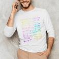 Return To Library Card Book Due Date Bookish Rainbow Reading Unisex Long Sleeve T-Shirt