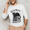 Salem Witch Book Club Bookish Halloween Cat Women Unisex Long Sleeve T-Shirt Salem Witch Book Club Bookish Halloween Cat Women Unisex Long Sleeve T-Shirt