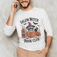 Salem WItch Book Club Halloween Raccoon Witch Reading Book Unisex Long Sleeve T-Shirt