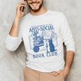Sarcastic Anti Social Book Club Cat Skull Book Lover Unisex Long Sleeve T-Shirt Sarcastic Anti Social Book Club Cat Skull Book Lover Unisex Long Sleeve T-Shirt