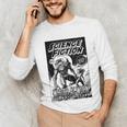 Science Fiction Writer At Work Vintage Book Cover Unisex Long Sleeve T-Shirt