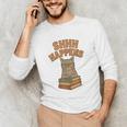 SHHH Happens Librarian Cat Books Library Unisex Long Sleeve T-Shirt SHHH Happens Librarian Cat Books Library Unisex Long Sleeve T-Shirt