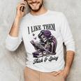 Smut Reader Spicy Book Romance I Like Them Thick & Spicy Unisex Long Sleeve T-Shirt