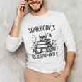 Somebody's Smut Reading Wife Smutty Book Lovers Unisex Long Sleeve T-Shirt Somebody's Smut Reading Wife Smutty Book Lovers Unisex Long Sleeve T-Shirt