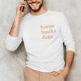 Stay Home Read Books Love Dogs Unisex Long Sleeve T-Shirt