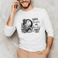 Thick Thighs And Kinky Smut Vibes Spicy Book Lovers Unisex Long Sleeve T-Shirt