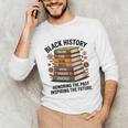History Month Teacher Reading Book Lover Floral Stack Premium Tri-Blend Unisex Long Sleeve T-Shirt