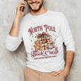 Vintage Retro North Pole Book Club Hot Cocoa Unisex Long Sleeve T-Shirt Vintage Retro North Pole Book Club Hot Cocoa Unisex Long Sleeve T-Shirt