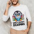 Wild About Reading Book Lover Penguin Unisex Long Sleeve T-Shirt